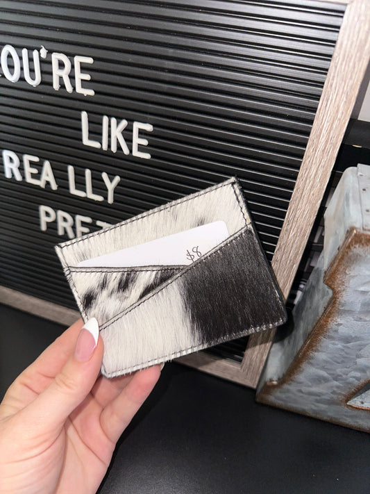 Cowhide Card Holder